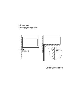 Microonde con Grill 38 cm - cerniera a sinistra | Forni a microonde