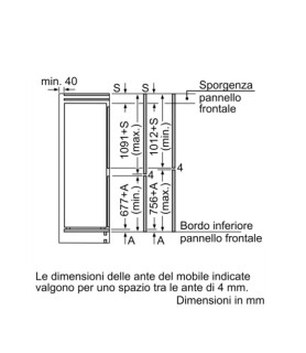 NEFF KI7862SE0 Frigocongelatore Combinato Integrabile (h. 177 cm) | Frigoriferi e congelatori